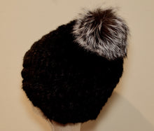 Load image into Gallery viewer, Mink Fur Hat &amp; Fox Fur Pom Pom
